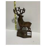 DEER BRONZE BOOKEND 9" H