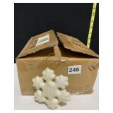SNOWFLAKE ORNAMENTS BY VALERIE 24 IN BOX 4"