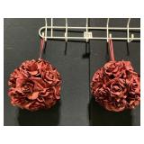 DRIED ROSES 6" D BALLS