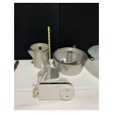 COFFEE POT, BUNDT PAN, HAND MIXER