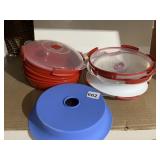 PLASTIC BOWLS WITH LIDS