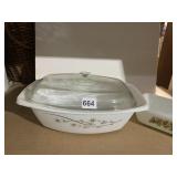 CASSEROLE ANCHOR HOCKING CHIP ON OVAL BAKING LID