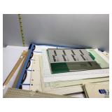 SEVERAL COLUMN RULED PADS