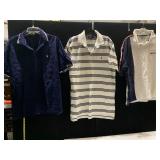 POLO XL - 2 SHIRTS AND HILFIGER ATHLETIC RED/