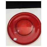 17" RED GLASS CHARGER