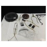 WOOD STAND, PLATE HOLDERS, LAMP FINIAL