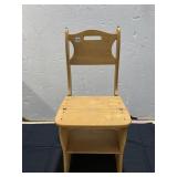 CHAIR WHICH ADJUSTS TO STEP STOOL
