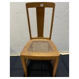 CANE SEAT WOOD CHAIR
