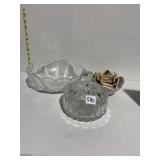 FRUIT BOWL, CANDY DISHES COVERED & UNCOVERED