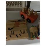 WOOD PULL TOY, PUZZLE, ETC.