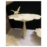 CAST IRON BIRD BATHS AS PICTURED NO BASE BUT 4