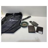 ASHTRAY, NEW BELT BUCKLE, ETC.