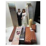 WEDDING DOLL SET AND NEW CANDLES