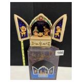FONTANINI MUSICAL LIGHTED NATIVITY CHEST IN BOX