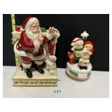 ENESCO HERE COMES SANTA CLAUSE MUSIC BOX AND