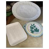 GIBSON TURKEY PLATTER AND PORTUGAL CORN MOTIF