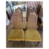 AM. FURNITURE COMPANY CANE BACK DINING CHAIRS