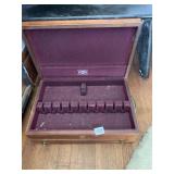 SILVERWARE CHEST W/ LOWER DRAWER