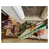 WRAPPING PAPER, CANDLES, RIBBON ETC.