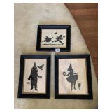 3 SILHOUETTE 12" X 9" LARGEST MADISON BAY COMPANY