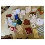 NAPKINS PUMPKINS, HAND STITCHED, T TOWELS, DISH