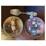 FRANKLIN MINT PLATES, 12" L SHIP MOTIF SPOON