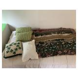 VINTAGE CITY DKNY PURSE, BROWN FELT WITH ORANGE