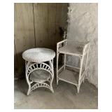 WICKER SIDE TABLES
