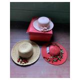 WOMENï¿½S STRAW HATS, ADOLFO II, LIZ CLAIBORNE