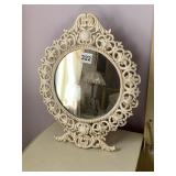 CAST METAL FRAME 11" H MIRROR