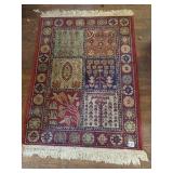 BLUE AND RED SMALL RUG