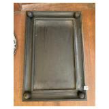 WOOD SERVING TRAY W/ BALL ACCENTS 28" X 18"