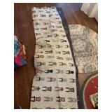 APPROX 2 YARDS OF CUTE CHAIR UPHOLSTERY FABRIC