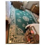 131X96 GREEN AREA RUG