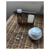 SLEEPING CAT TRINKET BOX, CAT/MOUSE BOOKMARK, CAT