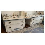 4 DRAWER DRESSING VANITY, 96LX24WX25H
