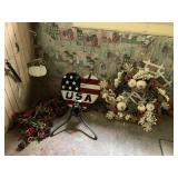 AUTUMN WREATH, PINECONE GARLAND, USA DOOR HANGER,