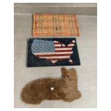 DECORATIVE DOOR MATS, CAT SHAPED, USA, SPRING