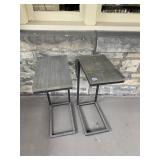 PAIR OF SIDE TABLES