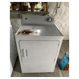 GE DRYER MODEL DVLR223EE1WW, RUST ON TOP