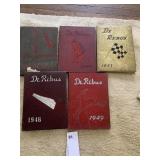 YEAR BOOKS DE REBUS 1945- 53 YEARS - 5 BOOKS -