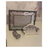 STAINED GLASS PICTURE FRAME, RING HOLDER MINI