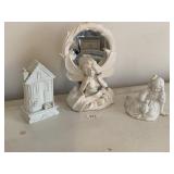 DEPARTMENT 56 HOUSE AND GIRL FIGURINE AND FITZ