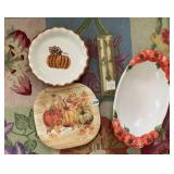 ITALY SERVING PLATTER AND PLATES