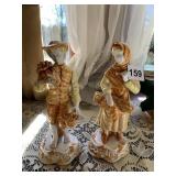 9" H PORCELAIN MAN & WOMAN FIGURINE