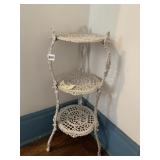 3 TIER CAST IRON PLANT STAND, 10X27
