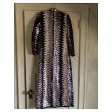 FULL LENGTH, LONG SLEEVE, HIGH NECK EVENING DRESS