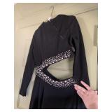 JEANNENE BOOHER EVENING DRESS WITH OPEN MIDDLE