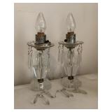 ELECTRIC CANDLE LAMPS WITH CRYSTAL PRISMS