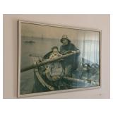 FRAMED EMILE RENOUF THE HELPING HANDPRINT, 23X33